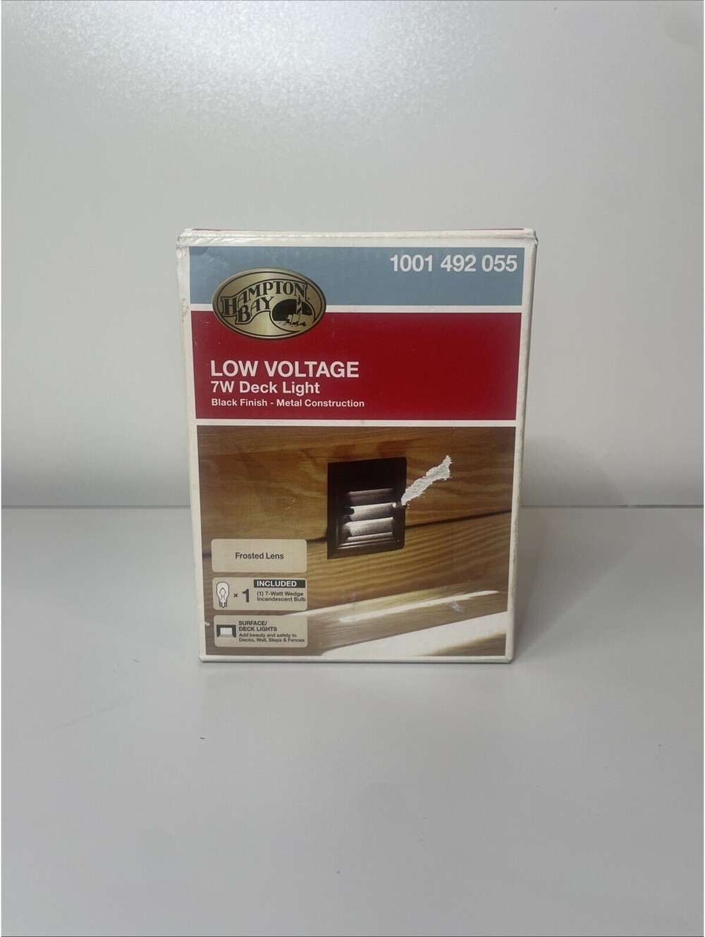 Hampton Bay Low Voltage 7-watt Deck Light Black Finish Metal Construction